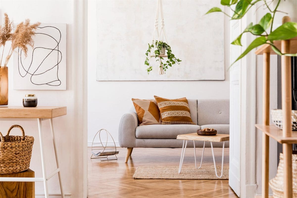 Beautifully clean living room